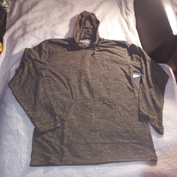 Straight Faded Other - Mens Heather Olive Green Long Sleeve Shirt